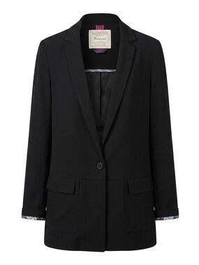 Cartonnier Beatrice Black Long Blazer Jacket Medium